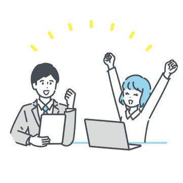 仕事終わりの人のイラスト